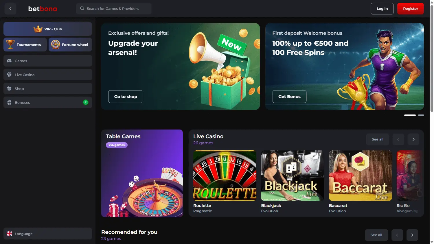 Betbona Casin&ograve;